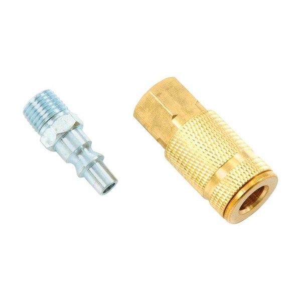 Totalturf Aro Air Coupler & Plug Set, 0.25 in. Female NPT x 0.25 in. Male NPT, 2PK TO1649118